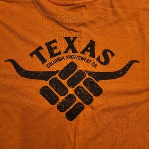 Columbia Texas Longhorns Men's Burnt Orange Copper Basin T-Shirt L Distressed